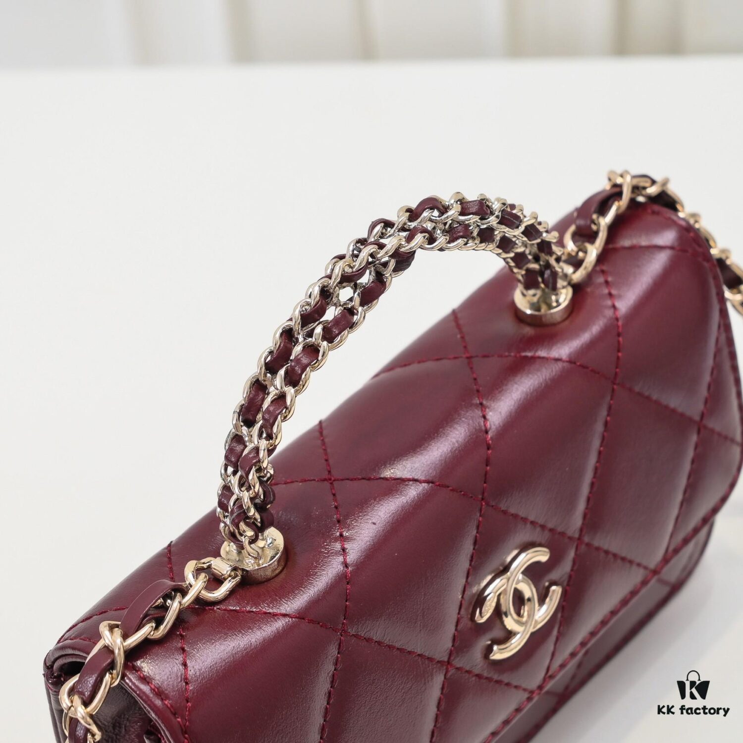 693051bbf09edb6de4c4ed2c Mini Chanel 24B New Collection WOC, Top-Grain Oil-Waxed Leather with Braided Chain Handle