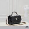 693051c1f09edb6de4c4ed36 Mini Chanel 24B New Collection WOC, Top-Grain Oil-Waxed Leather with Braided Chain Handle