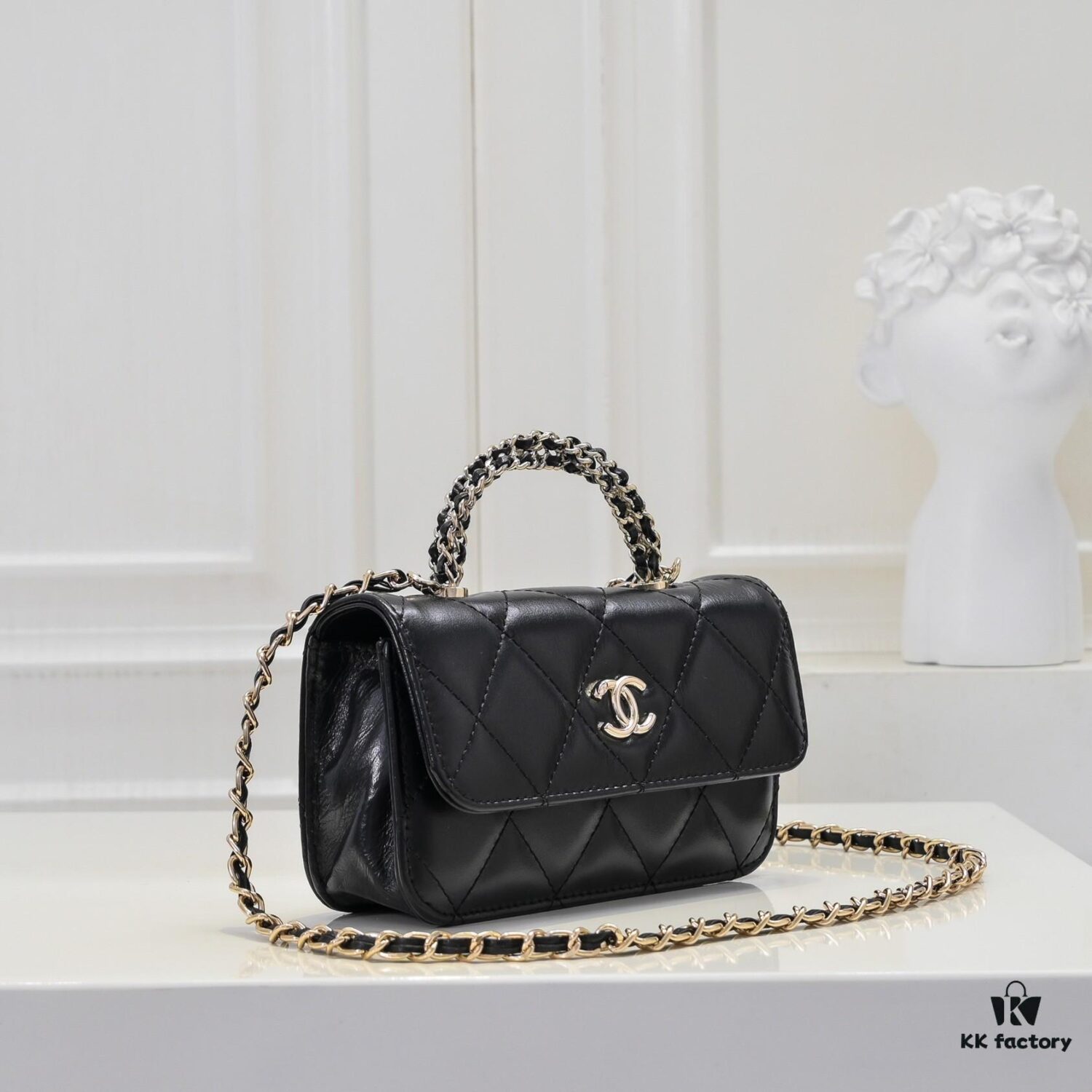 693051c1f09edb6de4c4ed36 Mini Chanel 24B New Collection WOC, Top-Grain Oil-Waxed Leather with Braided Chain Handle