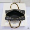 693051c4f09edb6de4c4ed3a Chanel 24B Thick Chain Pillow Bag, Top-Grade Cowhide, Elegant and Charming Black Shoulder Bag with CC Logo and Black-Gold Woven Chain
