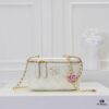 693051c5f09edb6de4c4ed3c Large Size 👑 Chanel 24A New Double C Enamel Buckle Makeup Pouch, Compact and Exquisitely Crafted