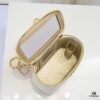693051cbf09edb6de4c4ed44 Large Size 👑 Chanel 24A New Double C Enamel Buckle Makeup Pouch, Compact and Exquisitely Crafted