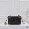 Large Size 👑 Chanel 24A New Double C Enamel Buckle Cosmetic Pouch, Exquisitely Crafted