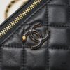 Large Size 👑 Chanel 24A New Double C Enamel Buckle Cosmetic Pouch, Exquisitely Crafted