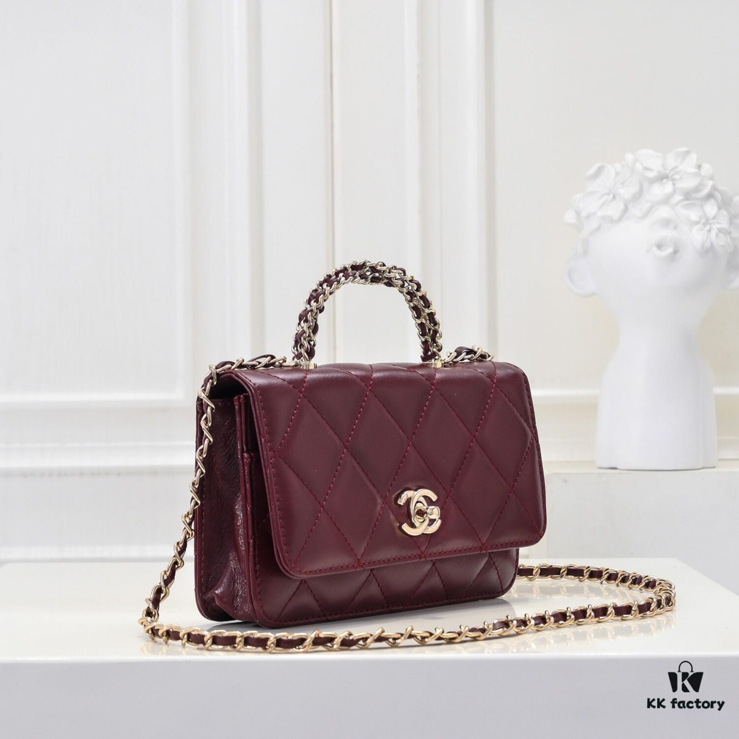 693051cef09edb6de4c4ed4a Large Size 👑 Chanel 24B New Series WOC, Top-Grade Oil-Waxed Leather with Braided Handle