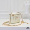 693051d1f09edb6de4c4ed4f Small Chanel 24A New Double C Enamel Buckle Makeup Pouch, Exquisitely Crafted in Imported Lambskin