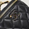 693051daf09edb6de4c4ed59 Small Chanel 24A New Double C Enamel Buckle Cosmetic Pouch Genuine Imported Lamb Leather Stylish and Exquisite