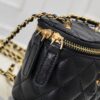 693051dcf09edb6de4c4ed5b Small Chanel 24A New Double C Enamel Buckle Cosmetic Pouch Genuine Imported Lamb Leather Stylish and Exquisite