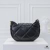 693051def09edb6de4c4ed5f Chanel 19 Shoulder Bag in Quilted Calfskin with CC Logo and Chain Strap
