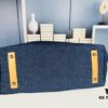 693051e7f09edb6de4c4ed6b Large New Arrival CHANEL Navy Striped Denim Beach Tote – The Perfect Companion for Vacation and Everyday Elegance