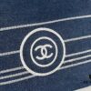 693051e8f09edb6de4c4ed6c Large New Arrival CHANEL Navy Striped Denim Beach Tote – The Perfect Companion for Vacation and Everyday Elegance