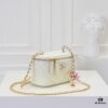 693051e9f09edb6de4c4ed6d Large Size 👑 Chanel 24A New Double C Enamel Buckle Makeup Pouch, Compact and Exquisitely Crafted