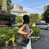 693051f7f09edb6de4c4ed7f Large New Arrival CHANEL Navy Striped Denim Beach Tote Bag