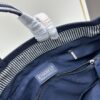 69305208f09edb6de4c4ed93 Small-sized New Arrival CHANEL Navy Blue Striped Denim Beach Tote Bag