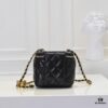 6930520bf09edb6de4c4ed97 Small Chanel 24A New Double C Enamel Buckle Cosmetic Pouch Genuine Imported Lamb Leather Stylish and Exquisite