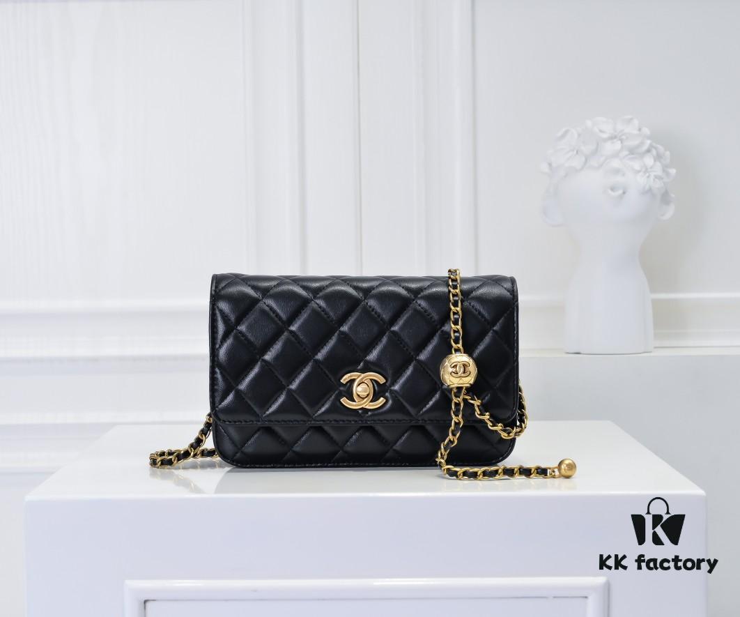 69305232f09edb6de4c4edce CHANEL Wallet on Chain Mini Bag A, Size: 19.2x12.3x3.5