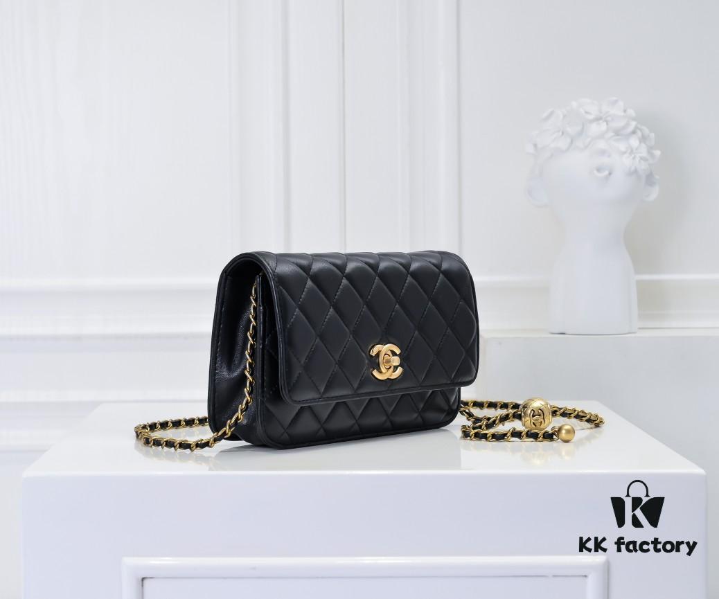 69305233f09edb6de4c4edcf CHANEL Wallet on Chain Mini Bag A, Size: 19.2x12.3x3.5
