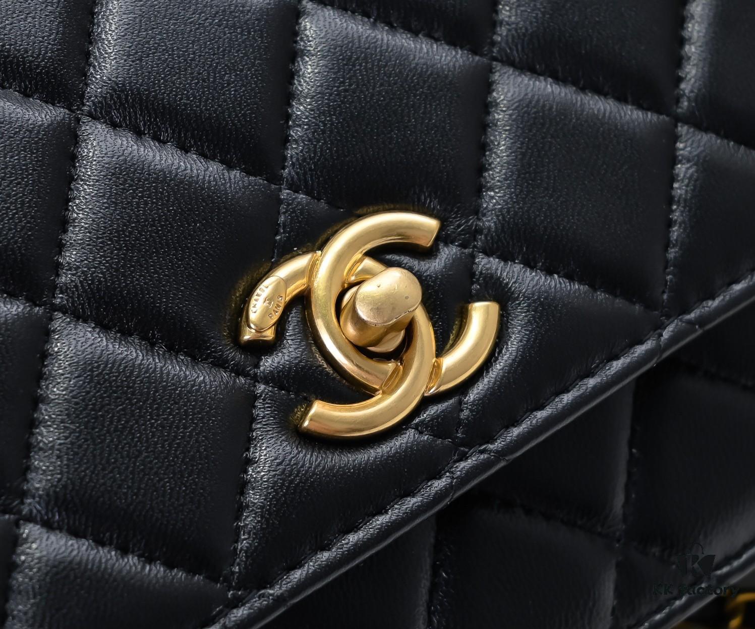 69305237f09edb6de4c4edd5 CHANEL Wallet on Chain Mini Bag A, Size: 19.2x12.3x3.5