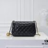 69305241f09edb6de4c4ede5 Large Khaki Chanel CF Mini Metal Flap Bag 9021 - Trending Global Hit with Decorative Gold Ball on Chain