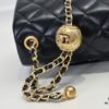 69305242f09edb6de4c4ede8 Large Khaki Chanel CF Mini Metal Flap Bag 9021 - Trending Global Hit with Decorative Gold Ball on Chain