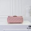 69305248f09edb6de4c4edf4 Large Pink Chanel CF Mini Metal Flap Bag Hot Selling Global Item with Small Golden Ball Accent