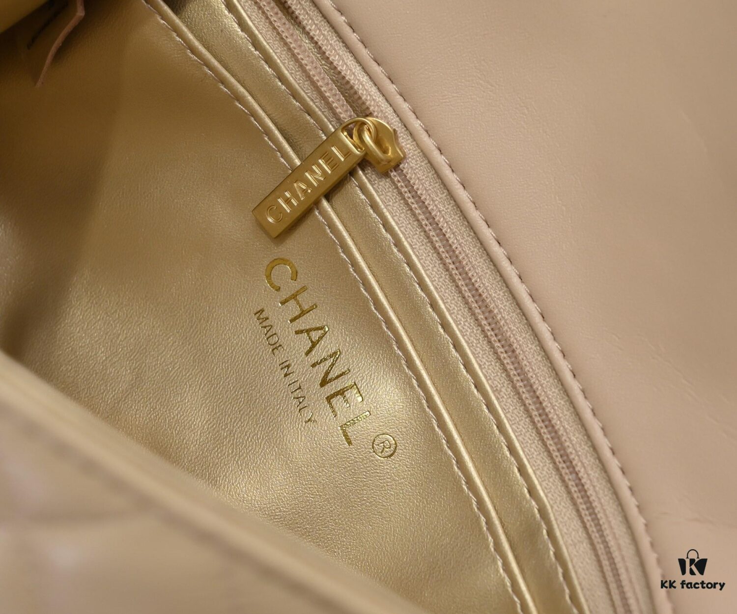 6930524bf09edb6de4c4edf7 Large Beige Chanel CF Mini Metal Flap Bag - Bestseller with Decorative Gold Ball on Chain