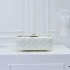 69305256f09edb6de4c4ee09 Large White Chanel CF Mini Chain Bag with Small Golden Ball Accent