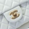 69305257f09edb6de4c4ee0a Large White Chanel CF Mini Chain Bag with Small Golden Ball Accent