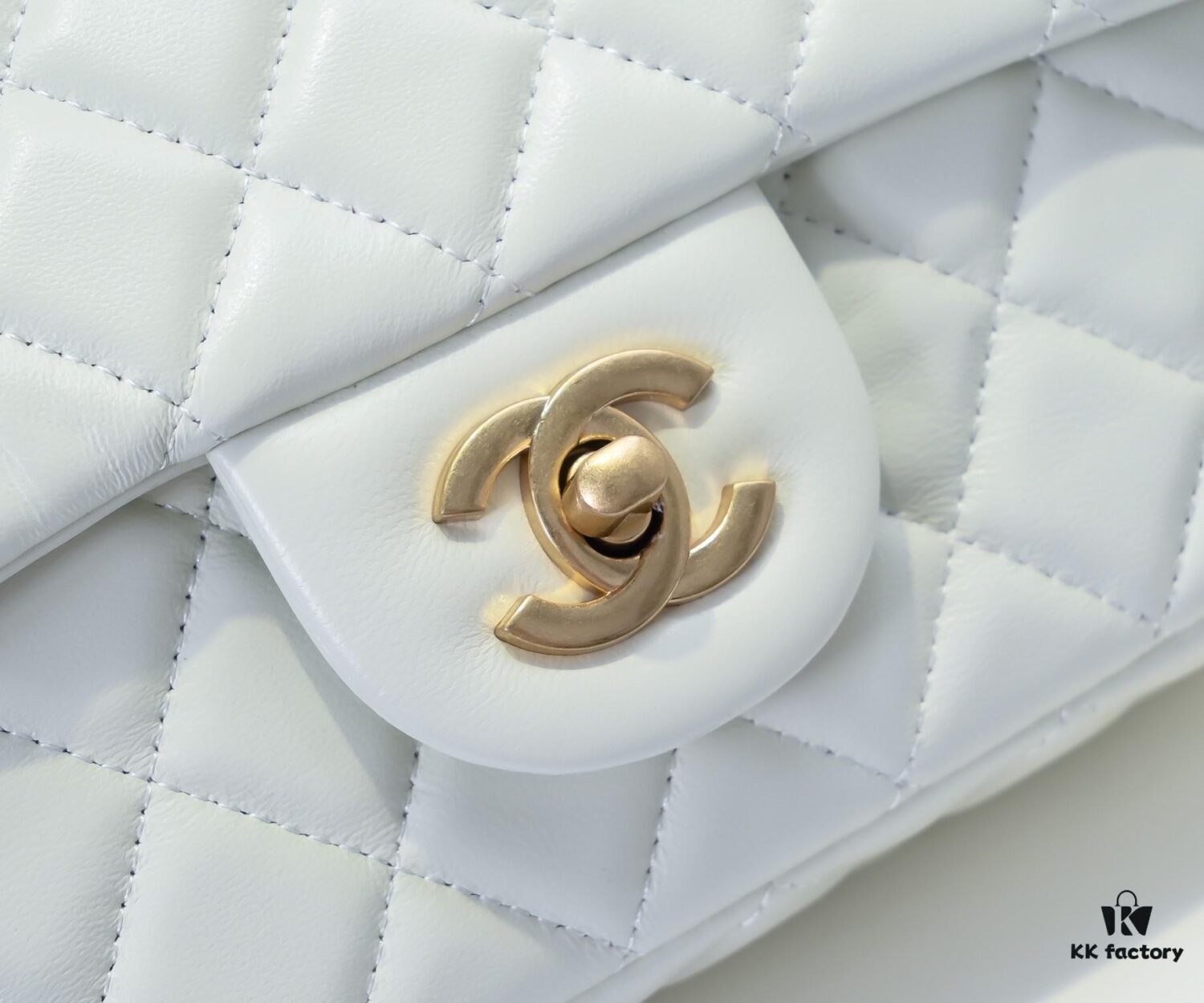 69305257f09edb6de4c4ee0a Large White Chanel CF Mini Chain Bag with Small Golden Ball Accent