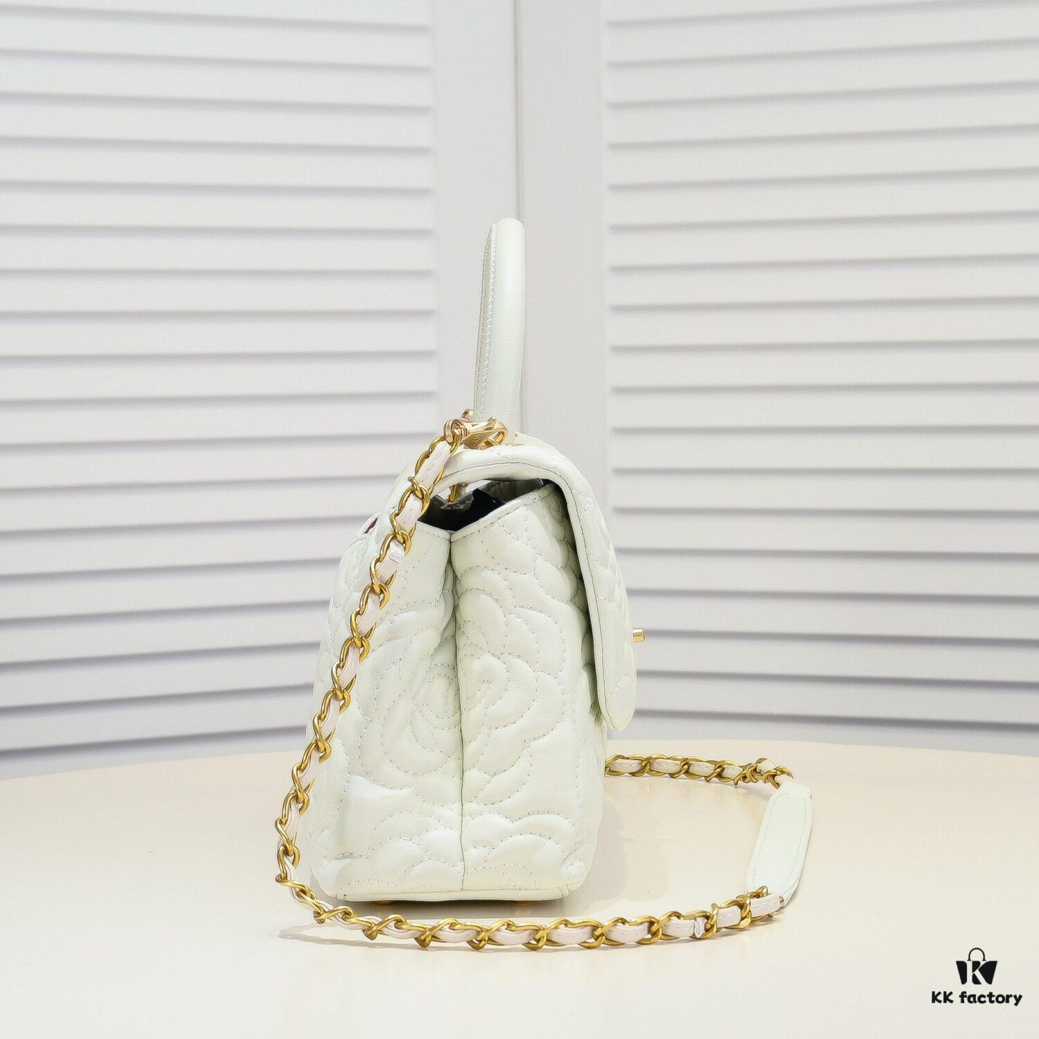 693052a4f09edb6de4c4ee6d Chanel Unique Design Flap Bag with Chain Strap, Dual Carry (Shoulder & Handheld), Camellia Pattern, Premium Imported Lambskin, Upgraded Full Gold-Plated Hardware