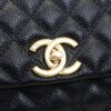 693052adf09edb6de4c4ee76 Black and Red Chanel-Style Shoulder Handbag with Unique Clasp Design, Dual Carry Options (Handheld or Crossbody), Premium Imported Full-Grain Calfskin with Lychee Texture, Upgraded Gold-Tone Hardware