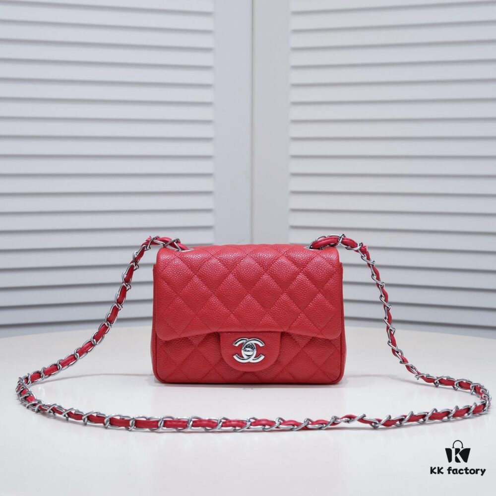 693052b2f09edb6de4c4ee7a Bright Red Chanel Inspired Bike-Shaped Bag - High-Quality Cowhide, One-to-One Craftsmanship, Classic Design