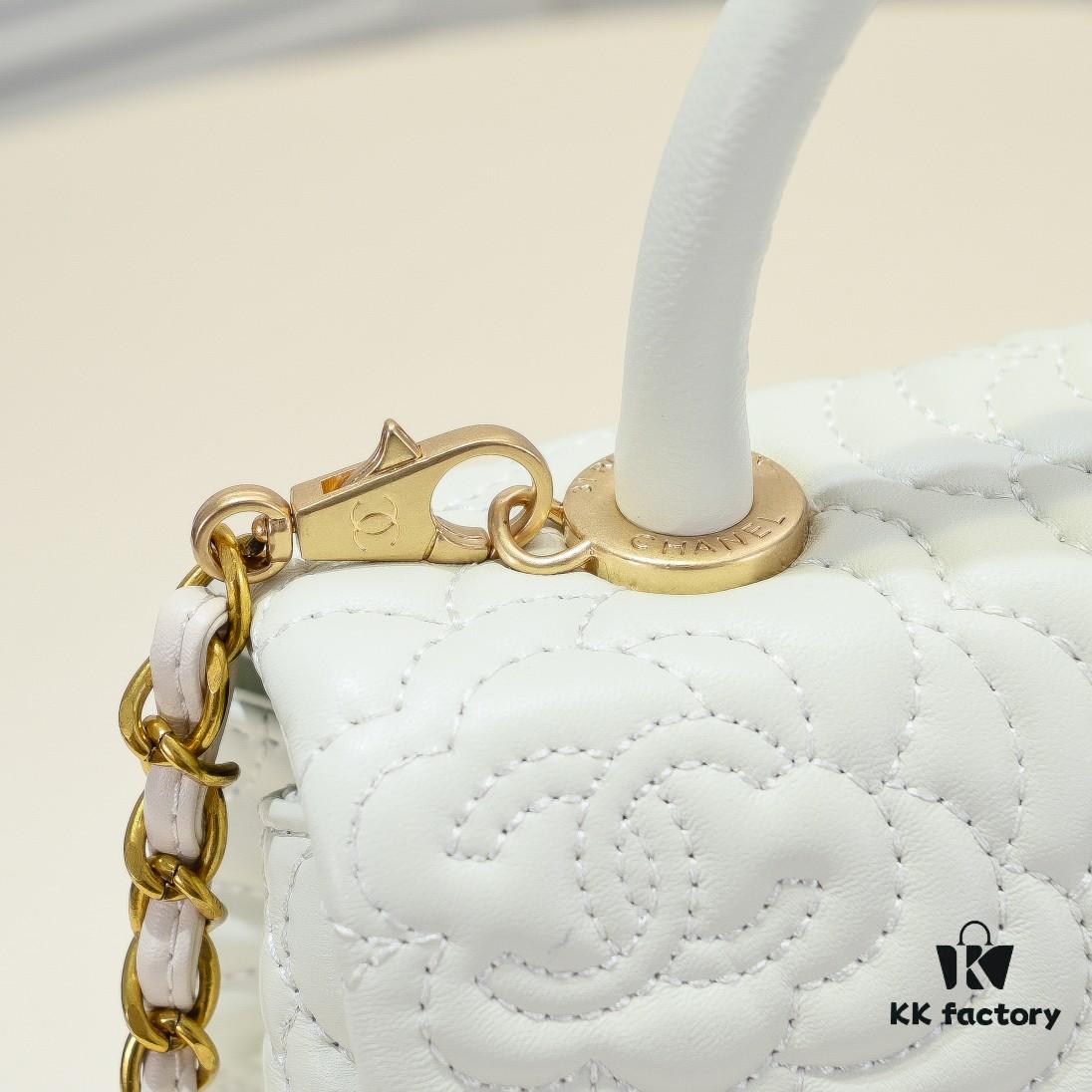 693052b5f09edb6de4c4ee7d Chanel Unique Design Flap Bag with Chain Strap, Dual Carry (Shoulder & Handheld), Camellia Pattern, Premium Imported Lambskin, Upgraded Full Gold-Plated Hardware