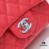 Bright Red Chanel Inspired Bike-Shaped Bag - High-Quality Cowhide, One-to-One Craftsmanship, Classic Design