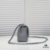 693052baf09edb6de4c4ee85 Gray Chanel Triangle Bike Bag - High-Quality Cowhide, One-to-One Replication, Premium Craftsmanship