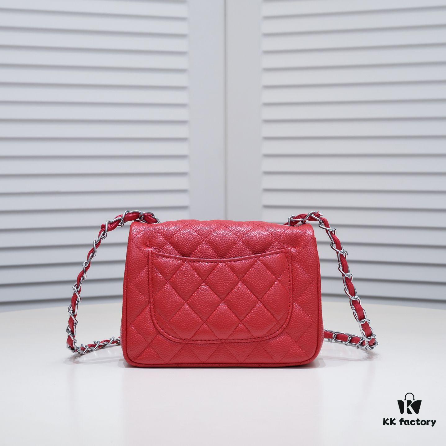 Bright Red Chanel Inspired Bike-Shaped Bag - High-Quality Cowhide, One-to-One Craftsmanship, Classic Design
