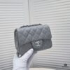 693052bef09edb6de4c4ee8b Gray Chanel Triangle Bike Bag - High-Quality Cowhide, One-to-One Replication, Premium Craftsmanship