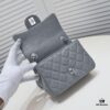 693052c0f09edb6de4c4ee8c Gray Chanel Triangle Bike Bag - High-Quality Cowhide, One-to-One Replication, Premium Craftsmanship
