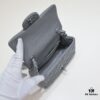 693052c1f09edb6de4c4ee8f Gray Chanel Triangle Bike Bag - High-Quality Cowhide, One-to-One Replication, Premium Craftsmanship