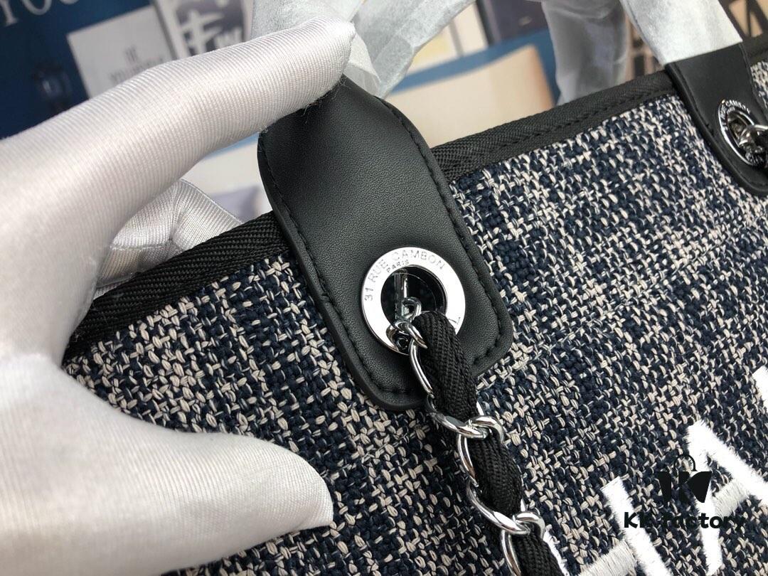 693052c3f09edb6de4c4ee93 Chanel Greek Series Latest Color Handle Canvas Beach Bag, Tote Shopping Bag