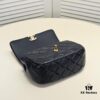 Chanel 2024 Spring-Summer Early Collection Runway Latest Model Classic Quilted Flap Bag with Bold Gold Chain Accent