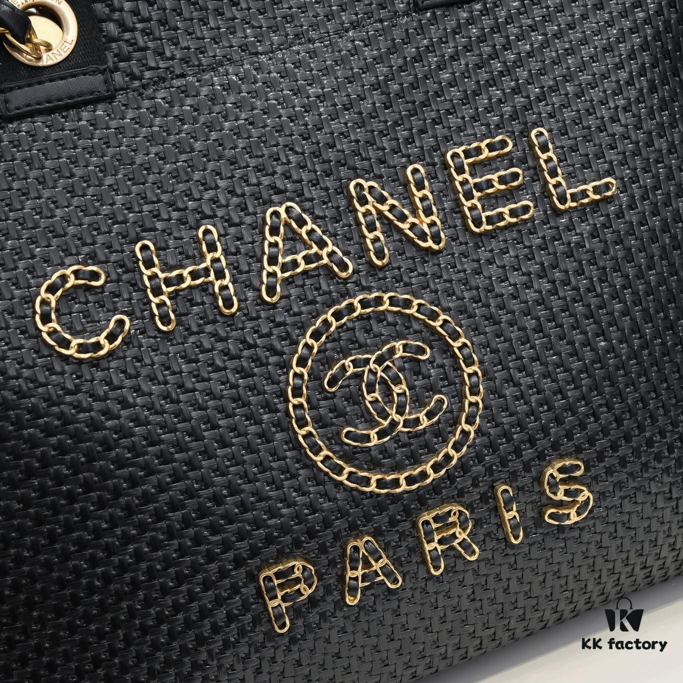 693052f2f09edb6de4c4eedc Chanel|2021 New Straw Woven Beach Bag 🏖️ Raffia Shopping Tote!