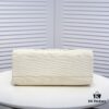 69305303f09edb6de4c4eefb Chanel Tote Bag - Spring Summer Striped Canvas Beach Shopping Bag with Chain Detail