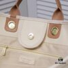 6930530ff09edb6de4c4ef0c Chanel Tote Bag - Striped Canvas Beach Shopping Bag with Chain, Resort Style for Spring and Summer