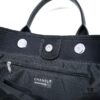 Chanel Tote Bag, Chain-Trimmed Canvas Beach Shopping Bag, Striped Design, Spring and Summer Vacation Style