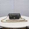 6930531df09edb6de4c4ef22 Cowhide Quilted Chanel Sunglasses Case with Ice Cream Side Design, Adjustable Strap, Light Gold Metal Trim