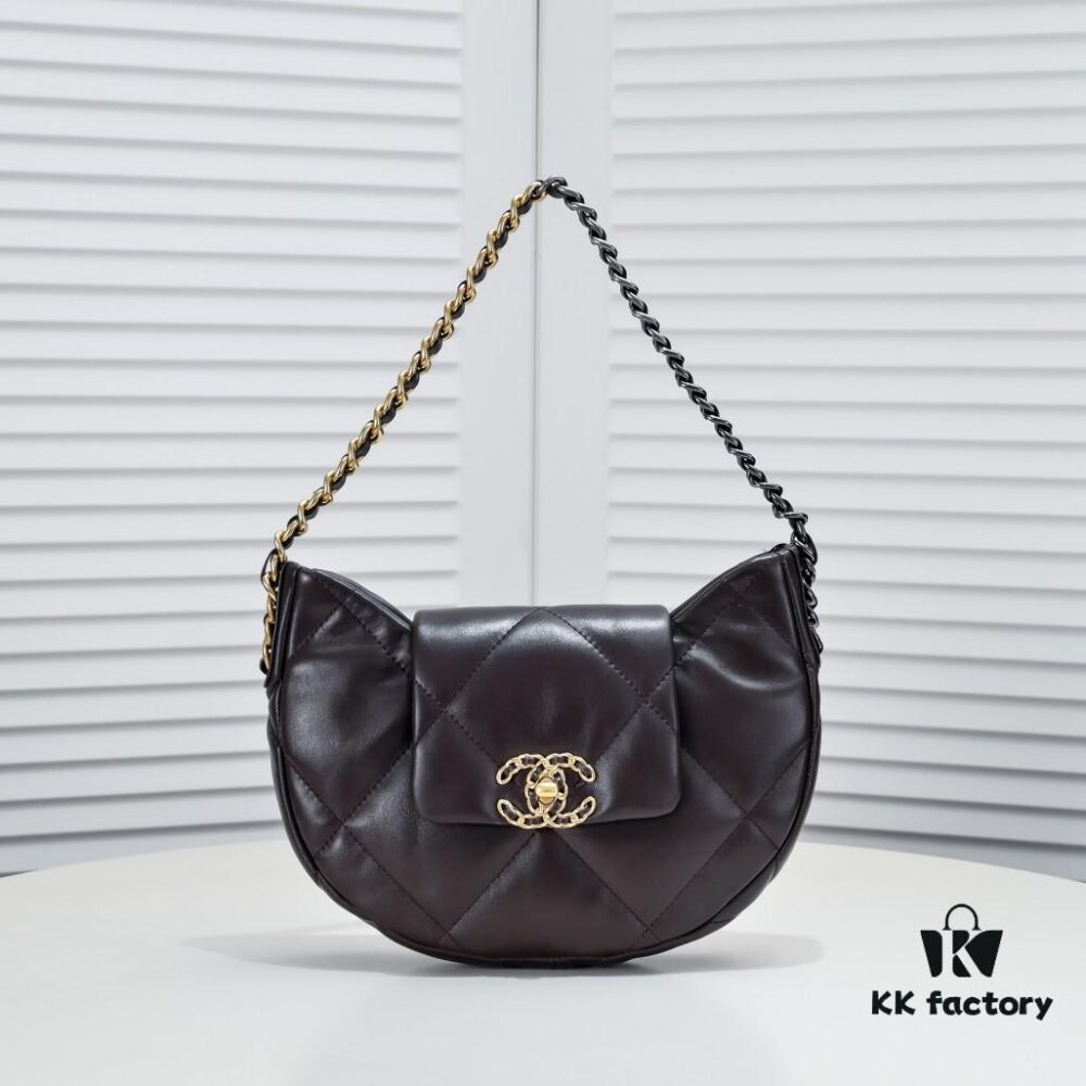 6930531ff09edb6de4c4ef27 New Arrival‼️ CHANEL 19bag Collection 24C Pre-Spring Half-Moon Shoulder Bag