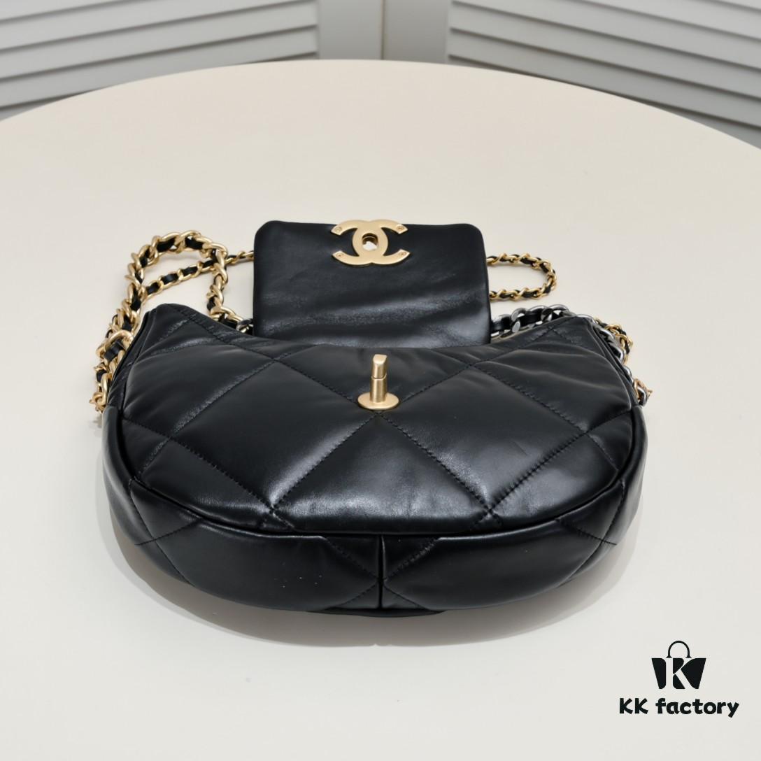 6930532cf09edb6de4c4ef3c New Release‼️ CHANEL 19bag Series 24C Pre-Spring Half-Moon Underarm Bag
