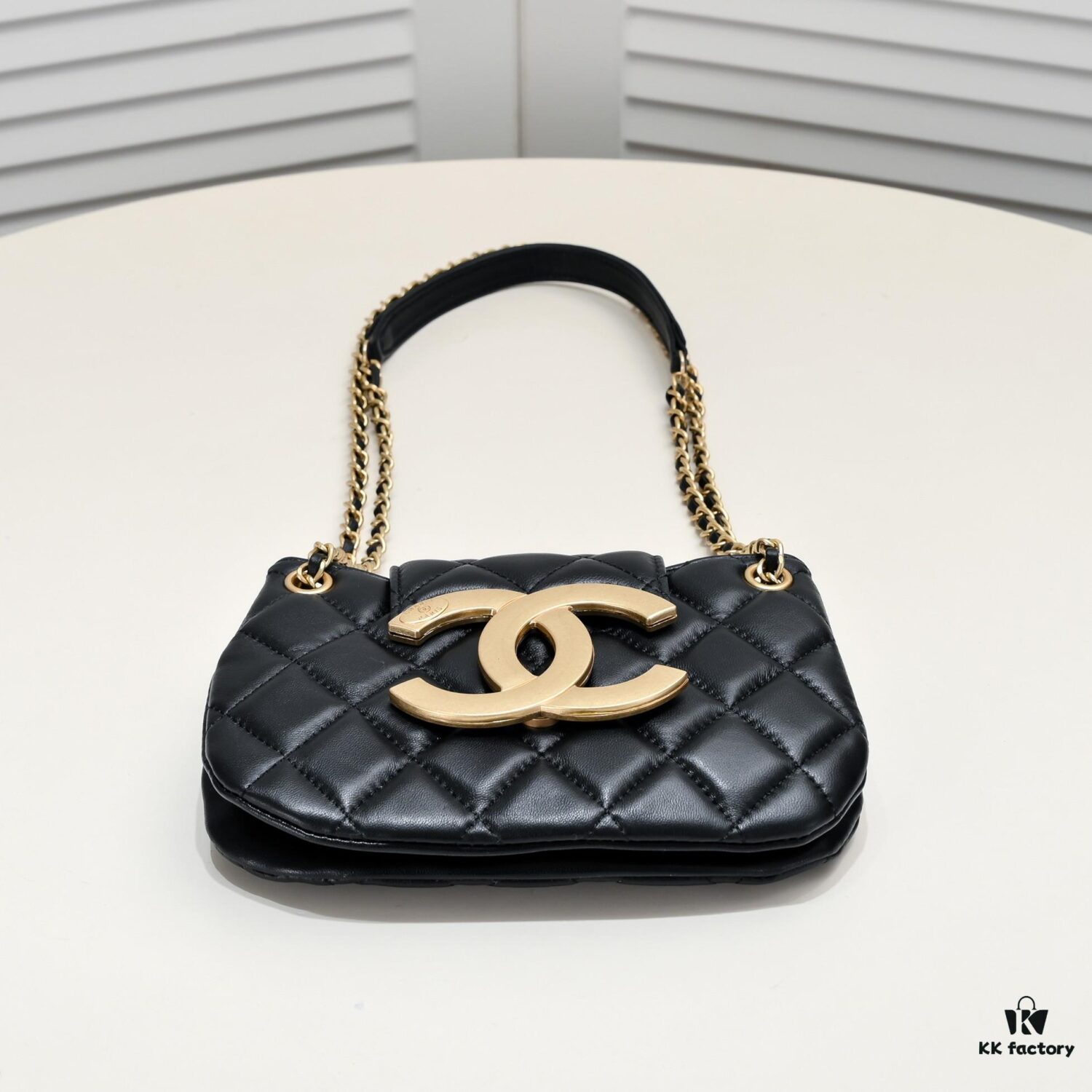 6930533df09edb6de4c4ef56 Chanel 24C Retro Large Logo Hobo Shoulder Bag in Black Lambskin