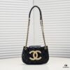 6930533ef09edb6de4c4ef58 Chanel 24C Retro Large Logo Hobo Shoulder Bag in Black Lambskin